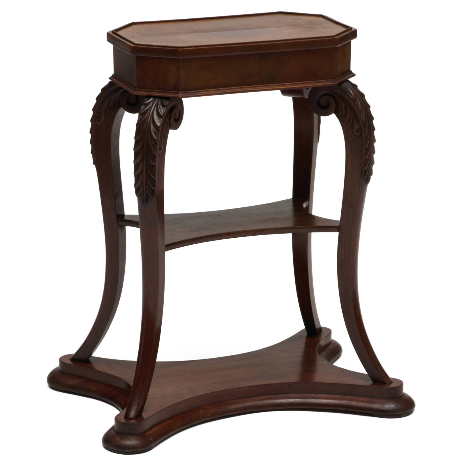 Regency Style Mahogany Three-Tier Side Table (1 of 7)