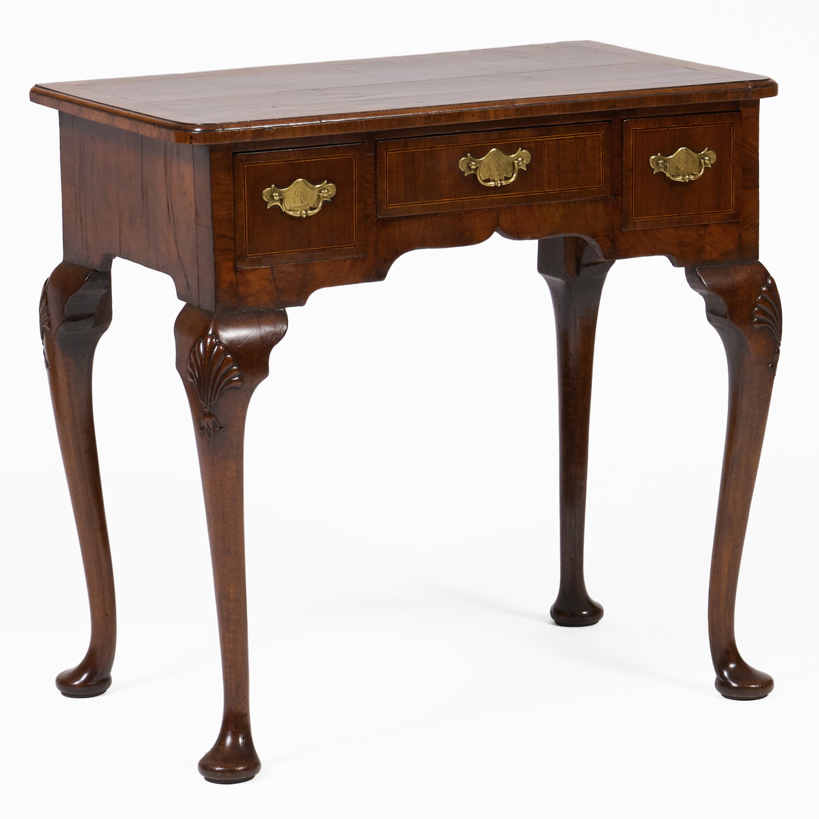 George II Ebony-Inlaid Walnut Lowboy (1 of 8)