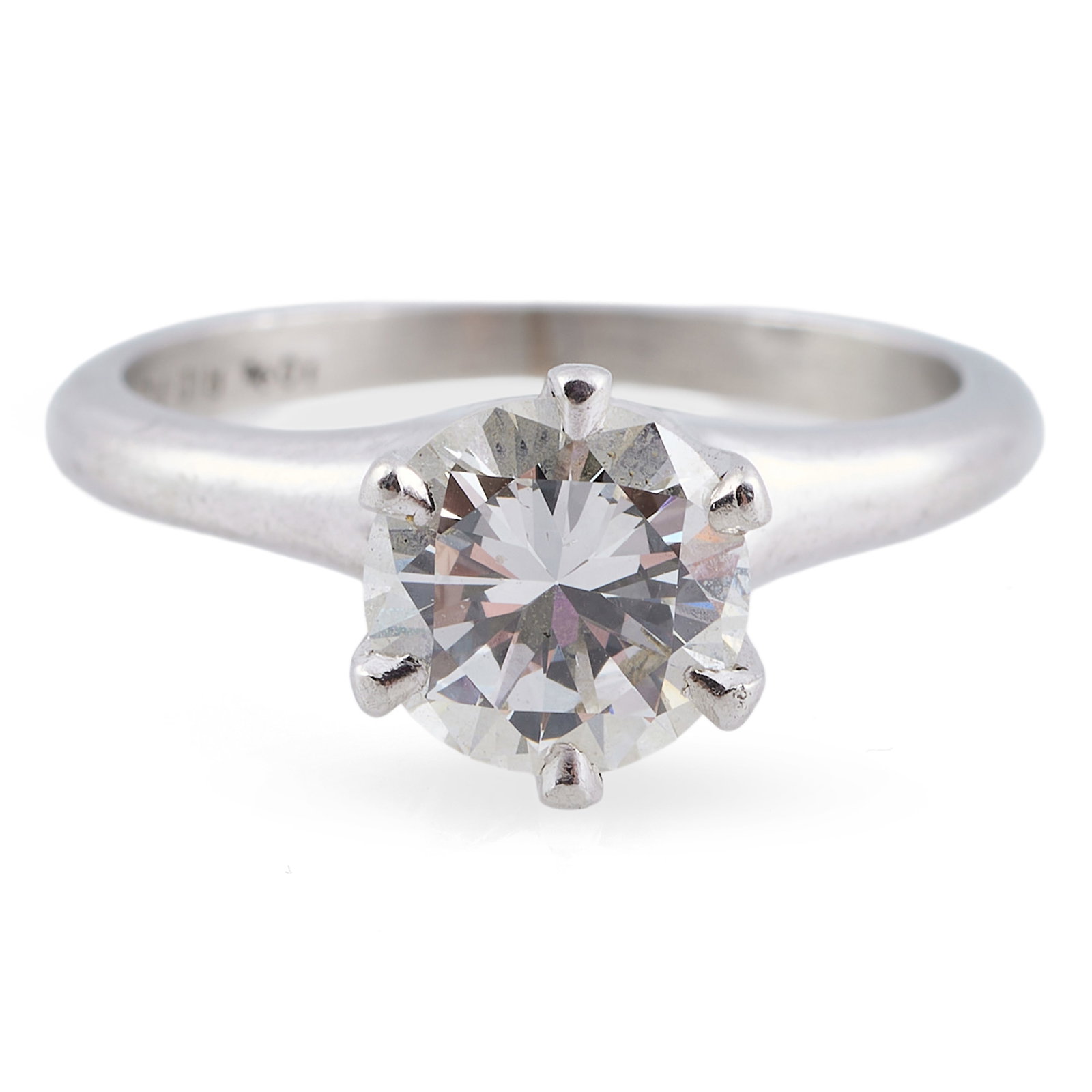 Platinum and Diamond Solitaire Ring - 2