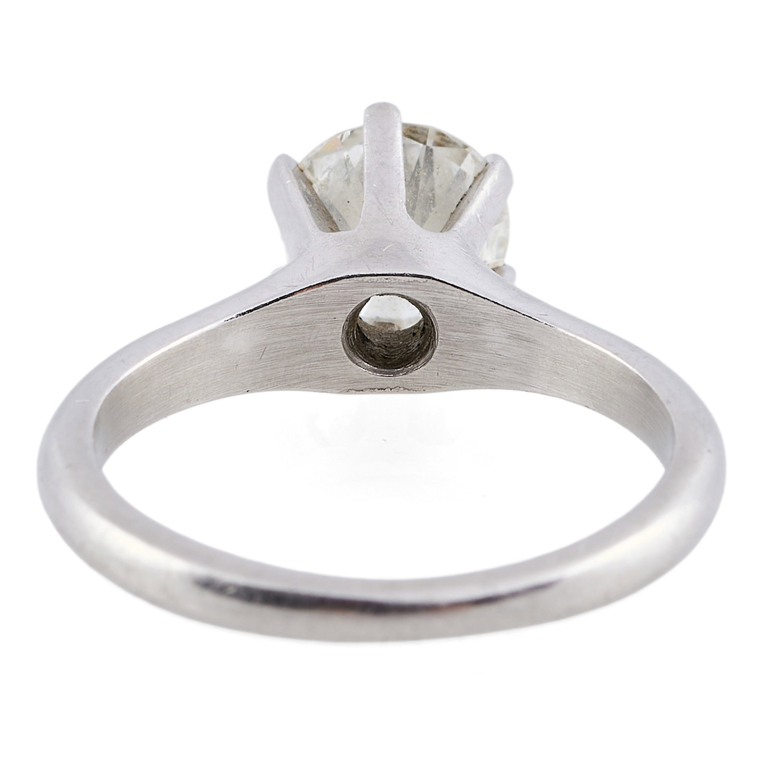 Platinum and Diamond Solitaire Ring - 4