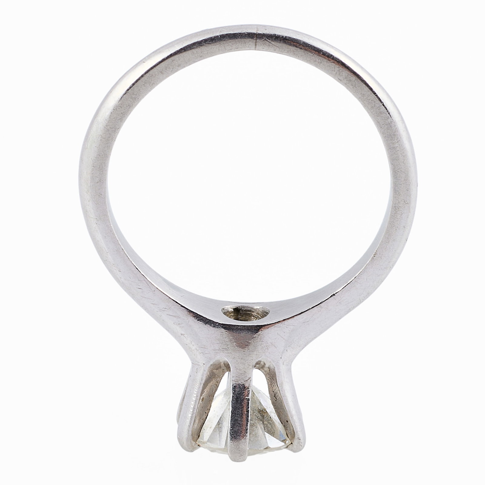 Platinum and Diamond Solitaire Ring - 6