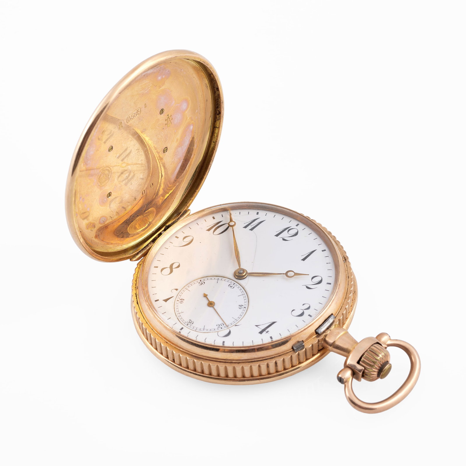 14k Gold Monogrammed Pocket Watch (1 of 5)