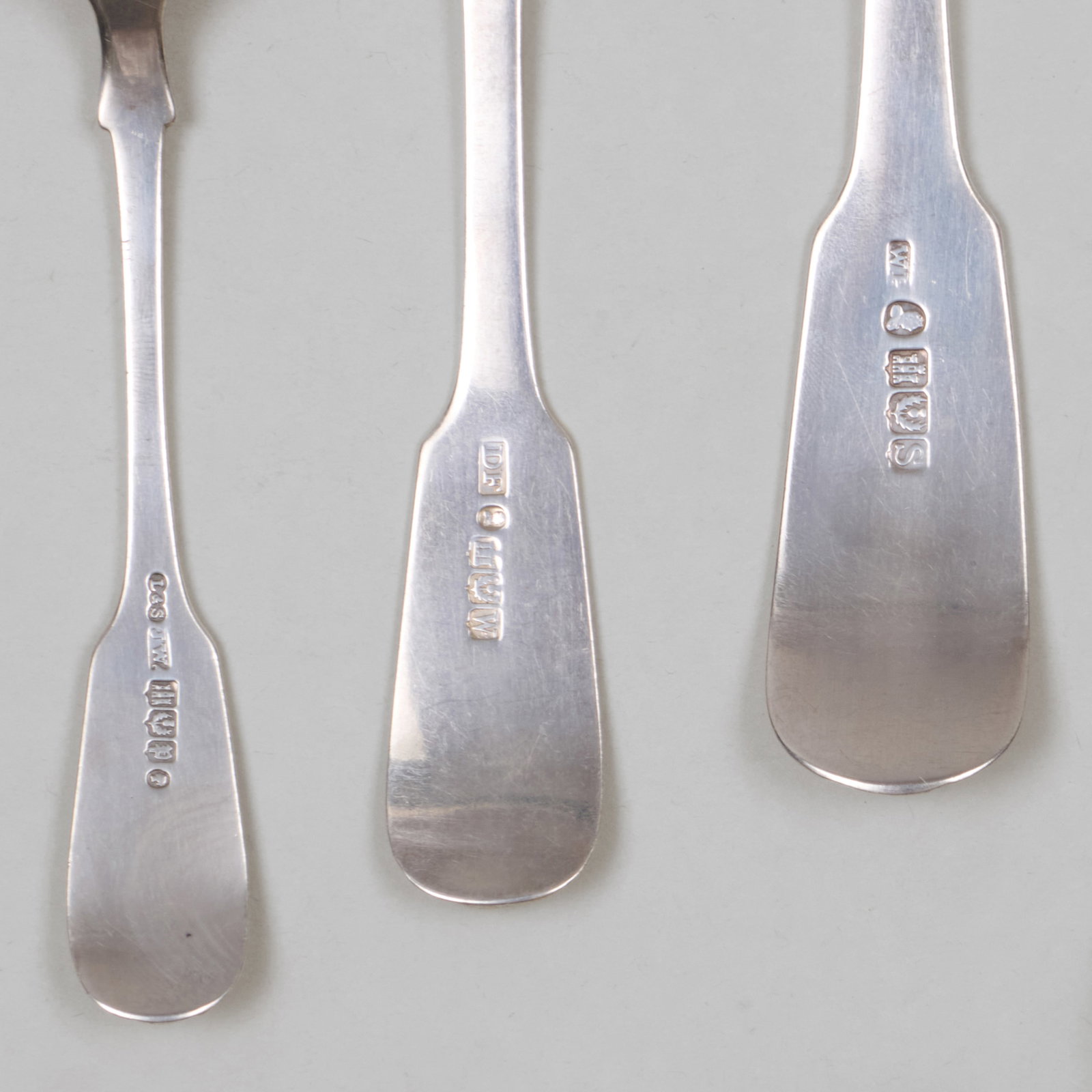 Assembled Scottish Silver Flatware Service in Shell and Thread Patterns - 7