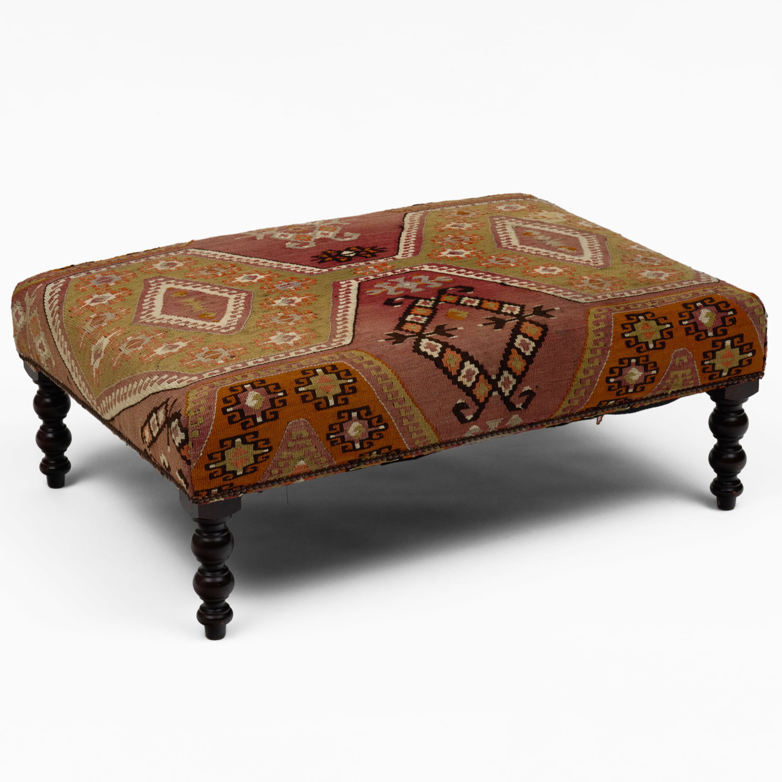 George Smith Upholstered Ottoman (1 of 9)