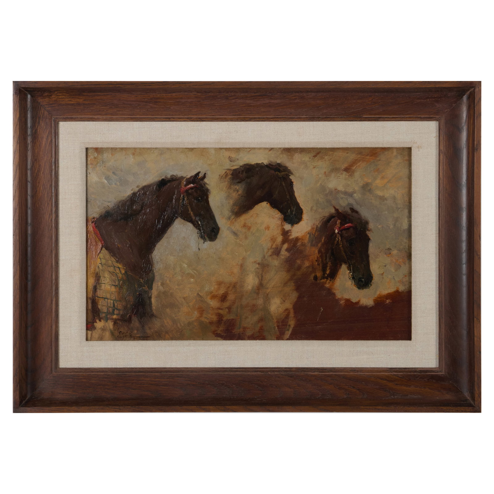 Attributed to Ettore Forti (1850-1940): Study of a Horse (1 of 3)
