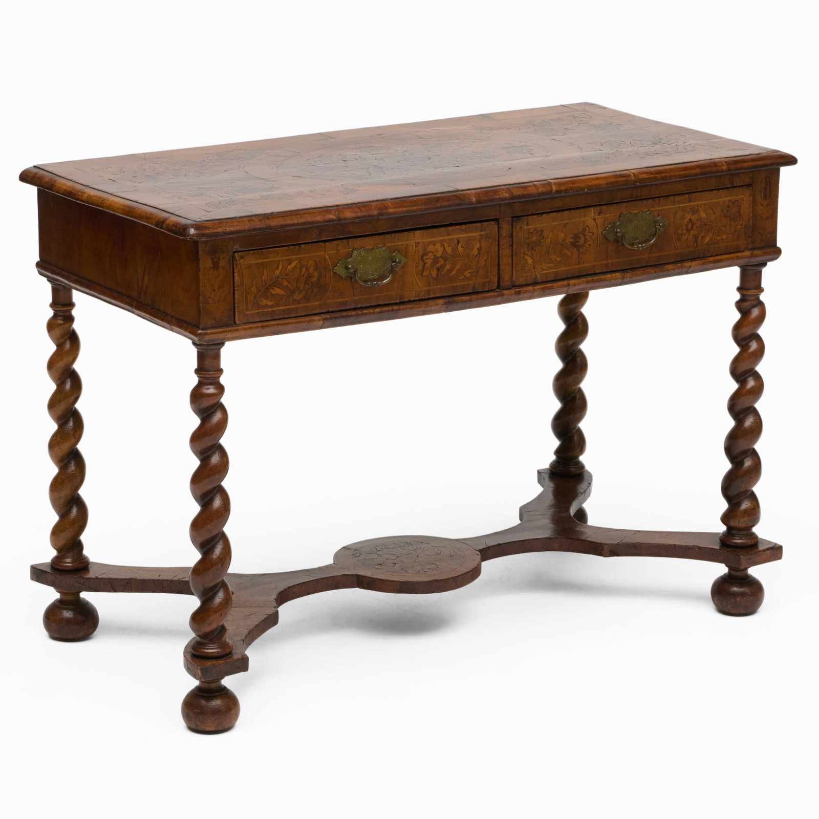 William and Mary Walnut Marquetry Side Table (1 of 9)