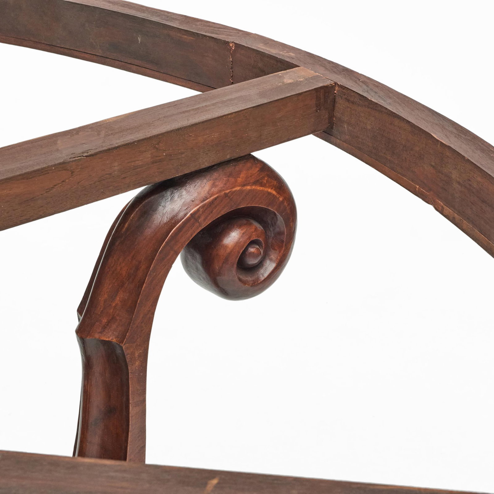 Regency Style Walnut Table with Marble Top - 11
