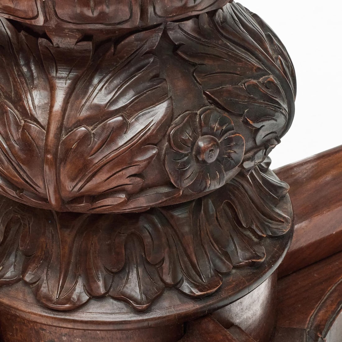 Regency Style Walnut Table with Marble Top - 5