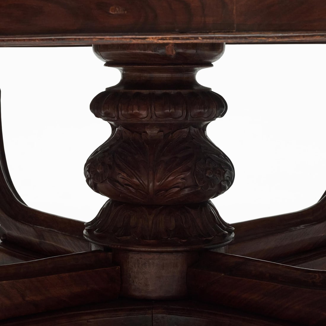 Regency Style Walnut Table with Marble Top - 6