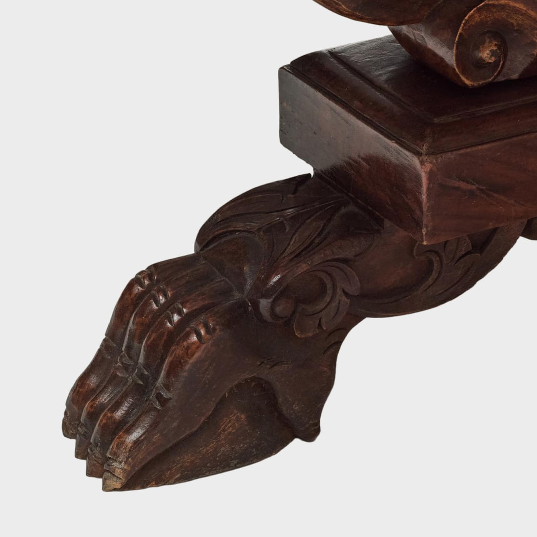 Regency Style Walnut Table with Marble Top - 8