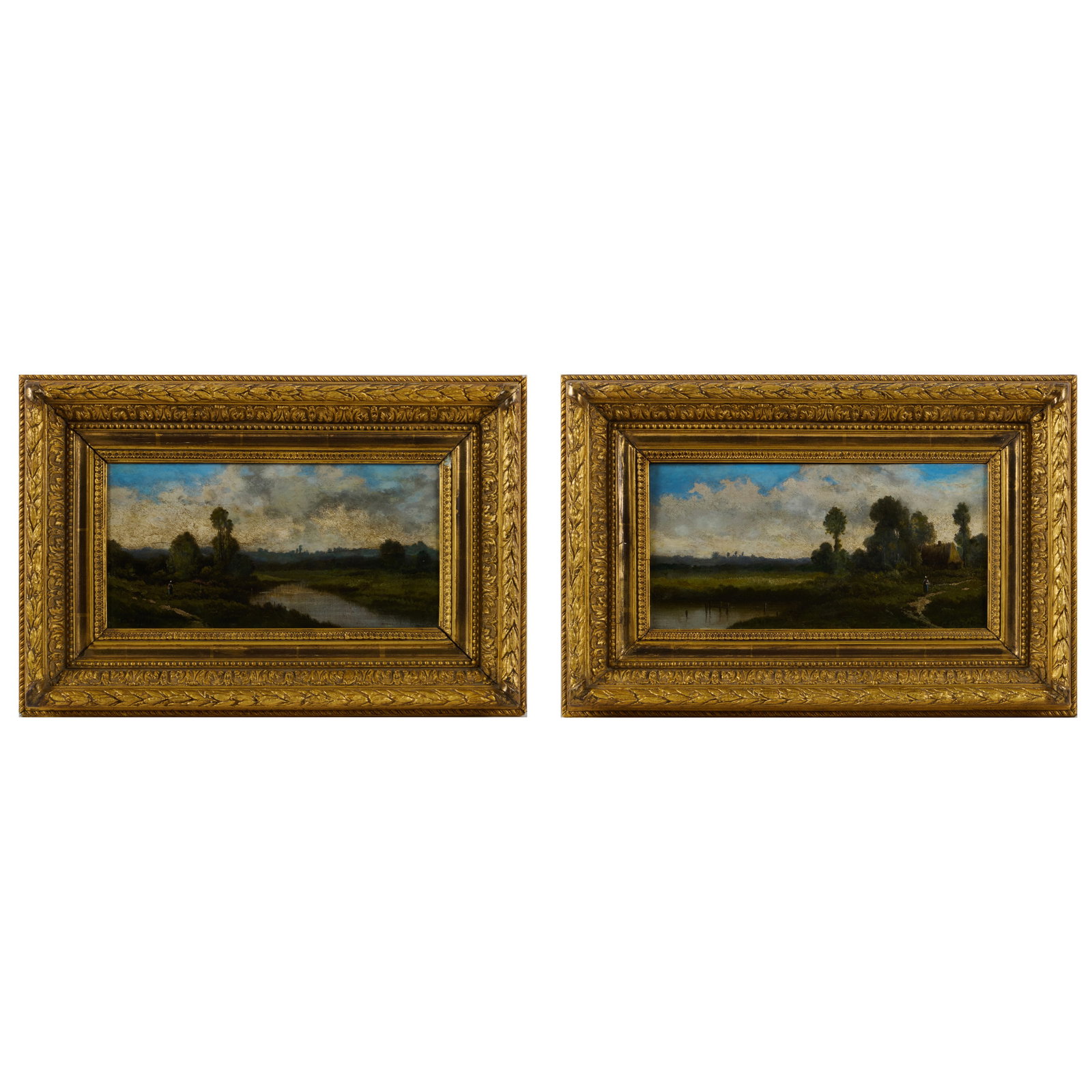Charles Antoine A. Lenglet (1791-1855): Countryside Landscapes: A Pair (1 of 9)