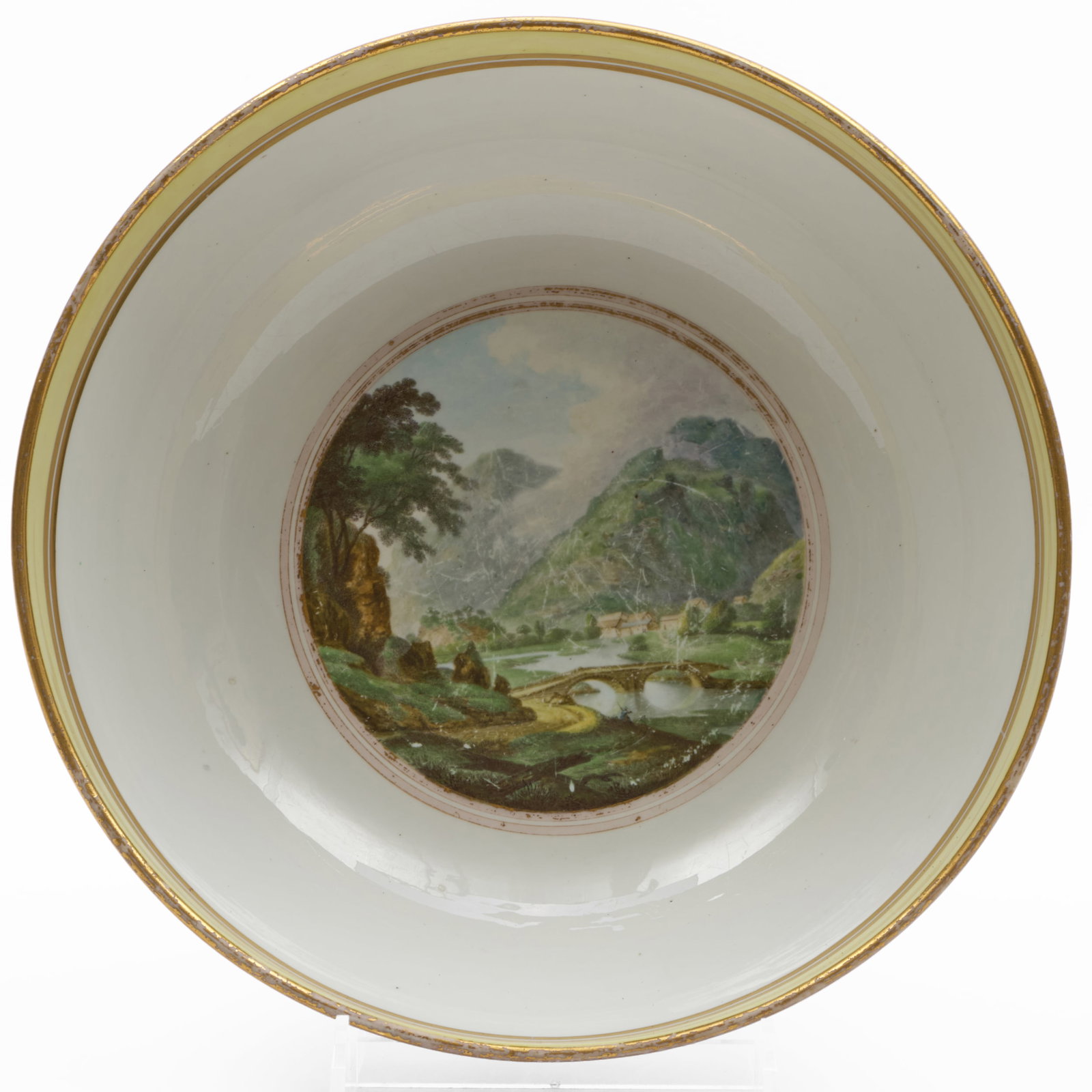 Royal Crown Derby Porcelain Topographical 'The Grange in Borrowdale' Punch Bowl (1 of 4)