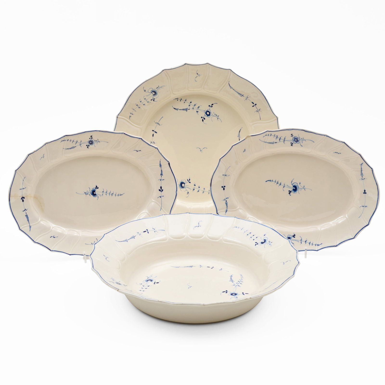 Group of Four Continental Blue and White Porcelain Serving Pieces (1 of 18)