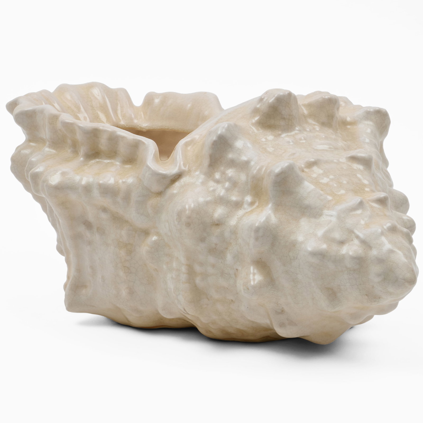 Ceramic Conch Shell Form Jardinere (1 of 8)