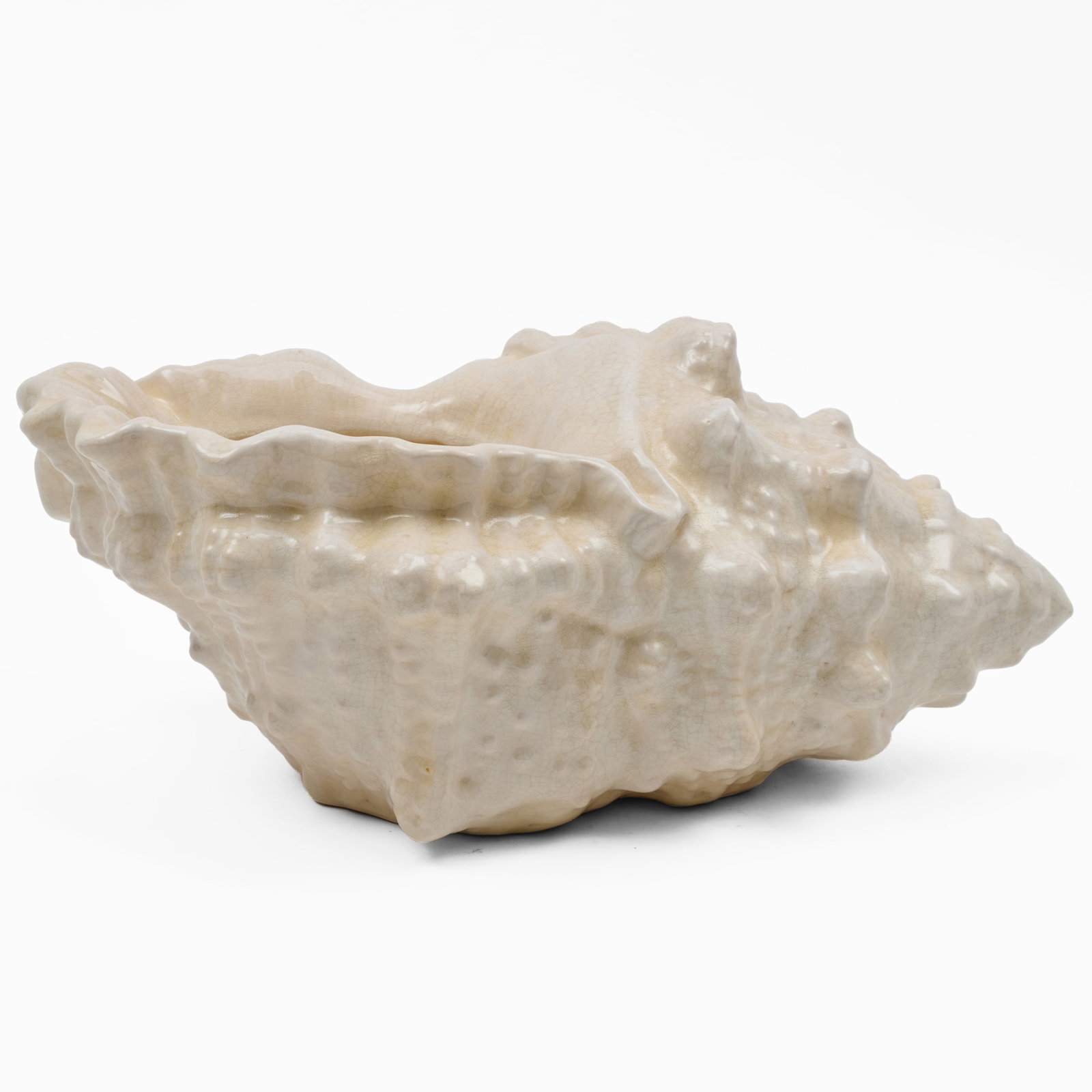Ceramic Conch Shell Form Jardinere - 2