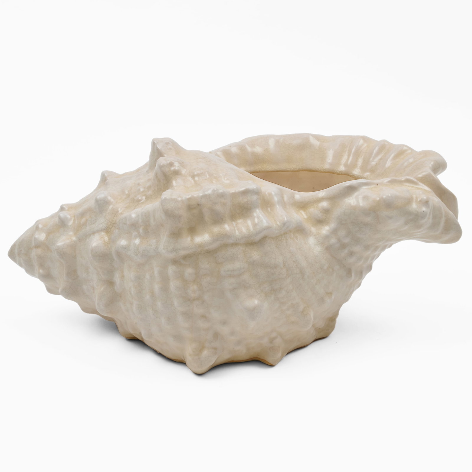 Ceramic Conch Shell Form Jardinere - 4