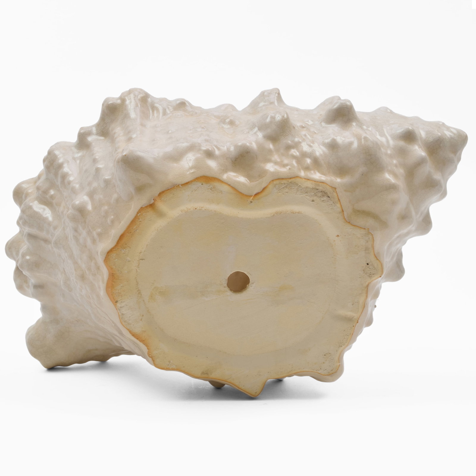 Ceramic Conch Shell Form Jardinere - 8