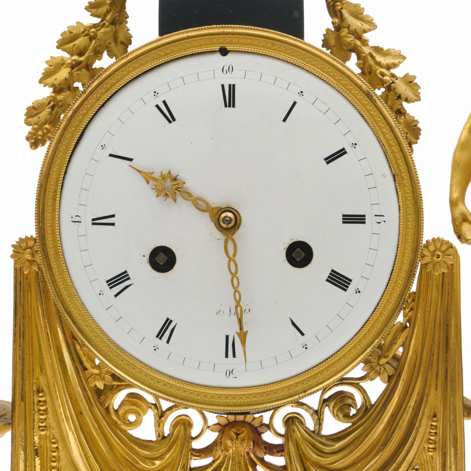 Fine Louis XVI Ormolu and Marble Figural Mantel Clock - 2