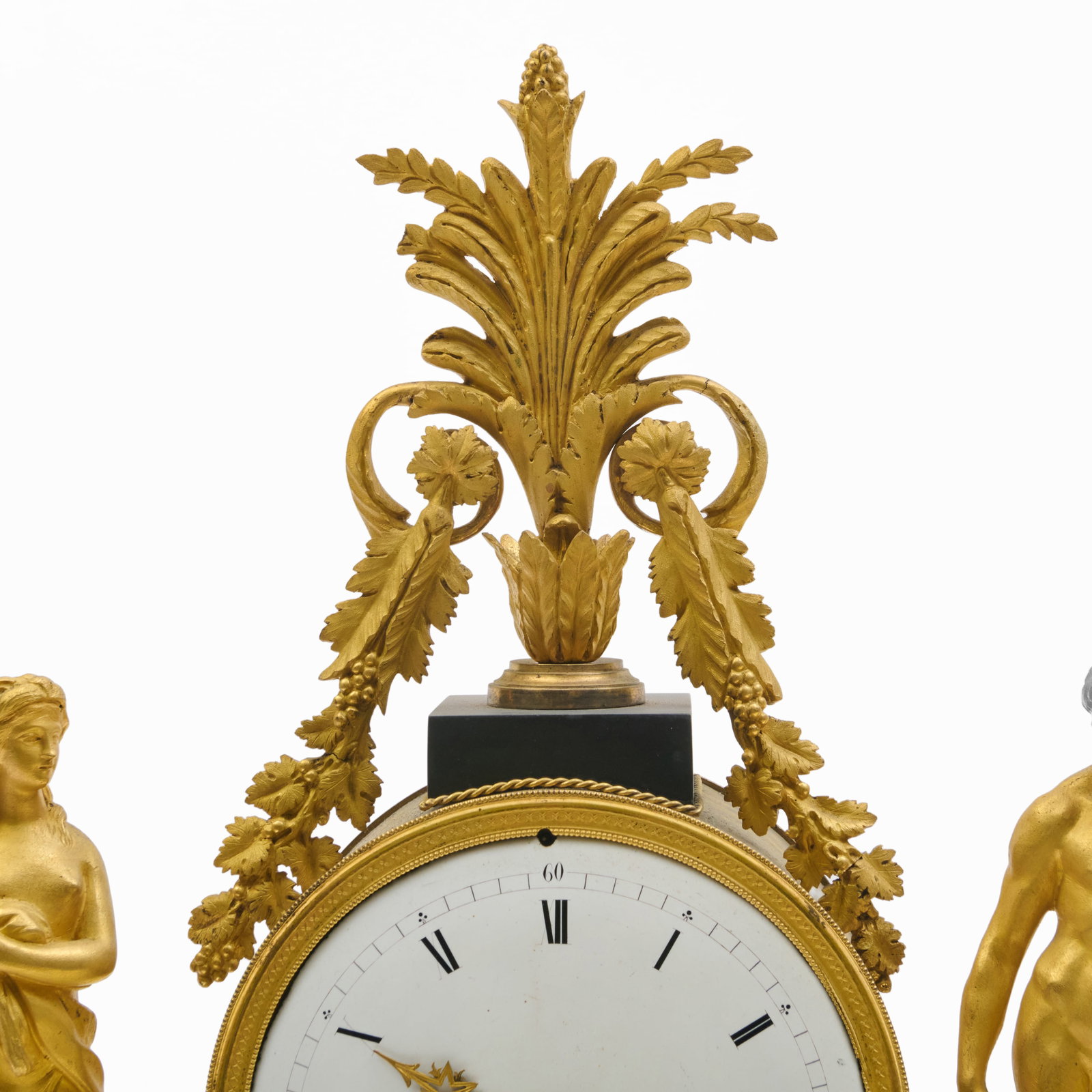 Fine Louis XVI Ormolu and Marble Figural Mantel Clock - 5