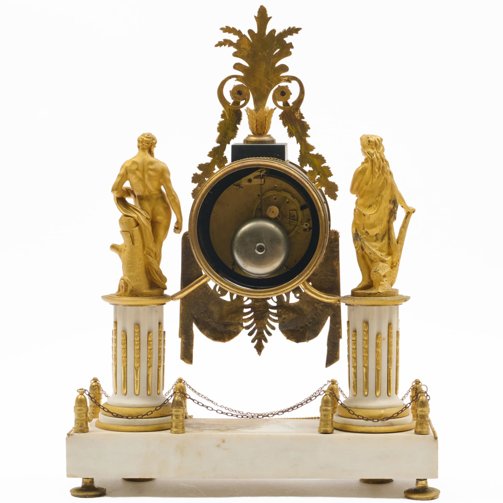 Fine Louis XVI Ormolu and Marble Figural Mantel Clock - 7