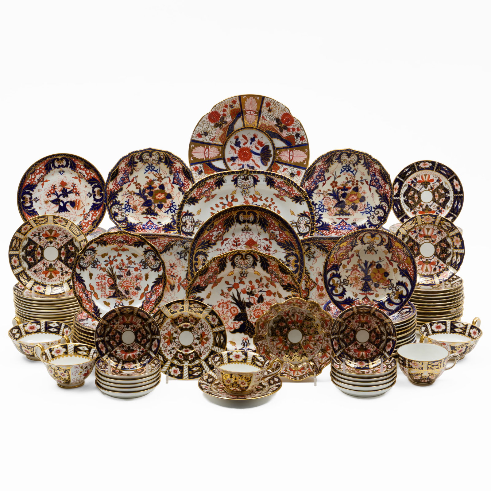 Large Assembled English 'Imari' Porcelain Part Service (1 of 20)