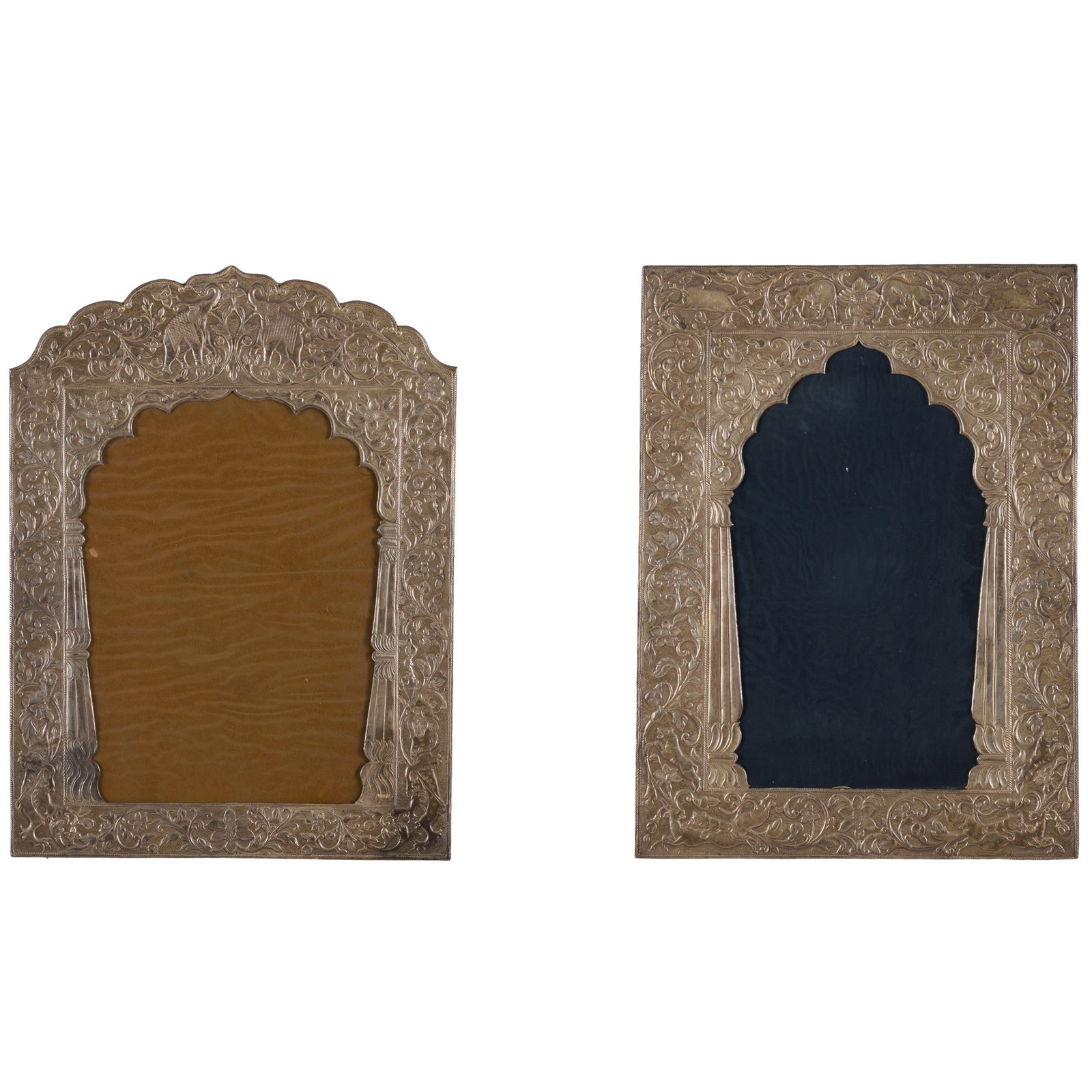 Pair of Indian Silvered-Metal Frames (1 of 6)