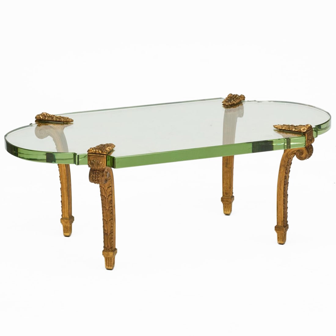 P. E. Guerin Gilt-Bronze and Glass Low Table (1 of 7)