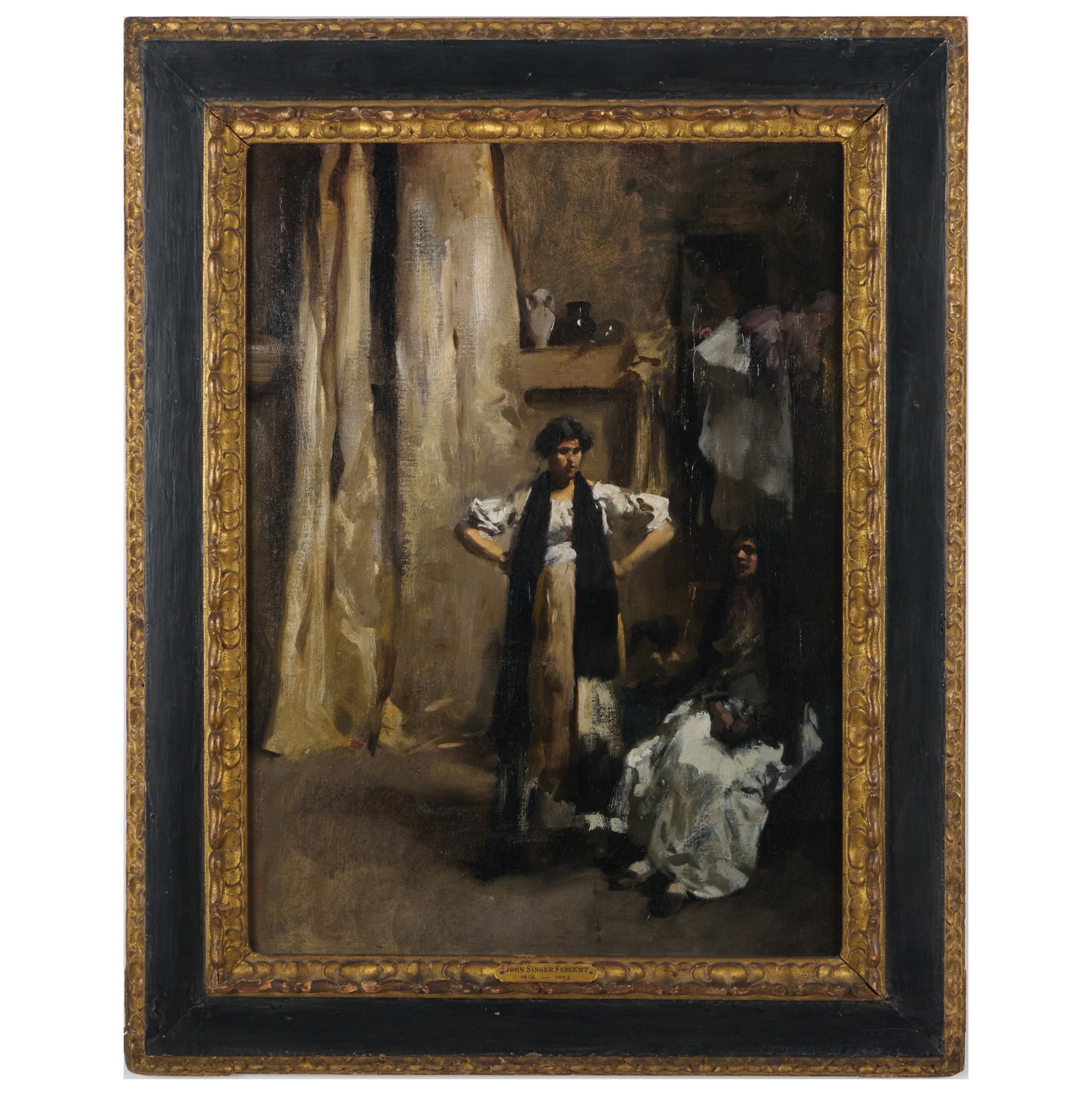 Attributed to Ralph Wormsley Curtis (1854-1922): Interior of an Artist's Studio (1 of 4)