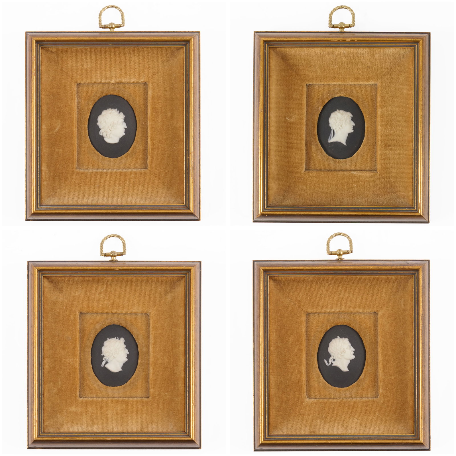Group of Four Wedgwood Neoclassical Jasperware Portraits (1 of 12)