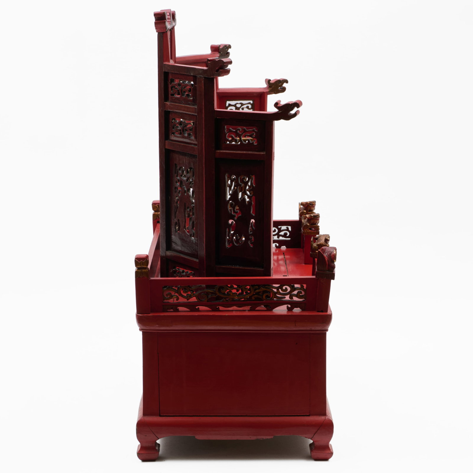 Chinese Red Lacquer Altar - 10