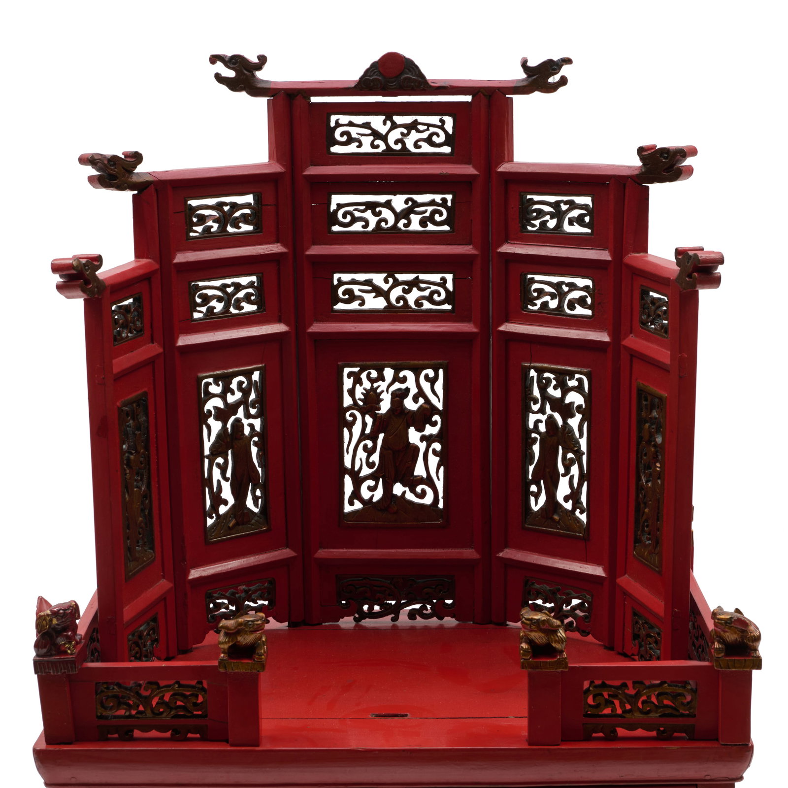 Chinese Red Lacquer Altar - 3