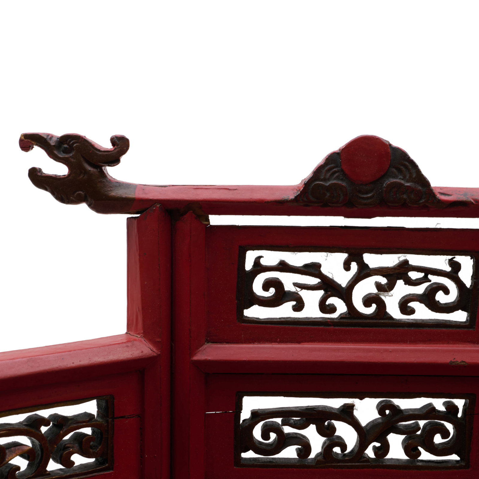 Chinese Red Lacquer Altar - 6