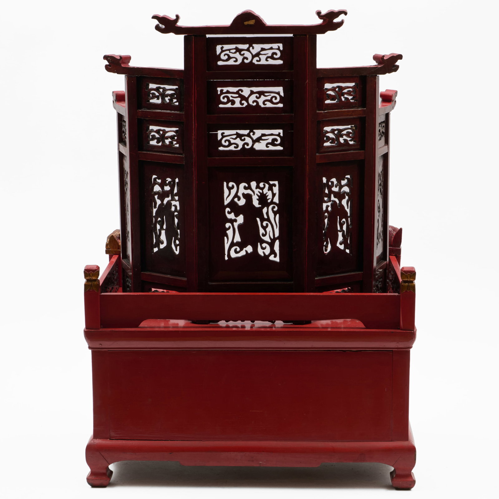 Chinese Red Lacquer Altar - 9