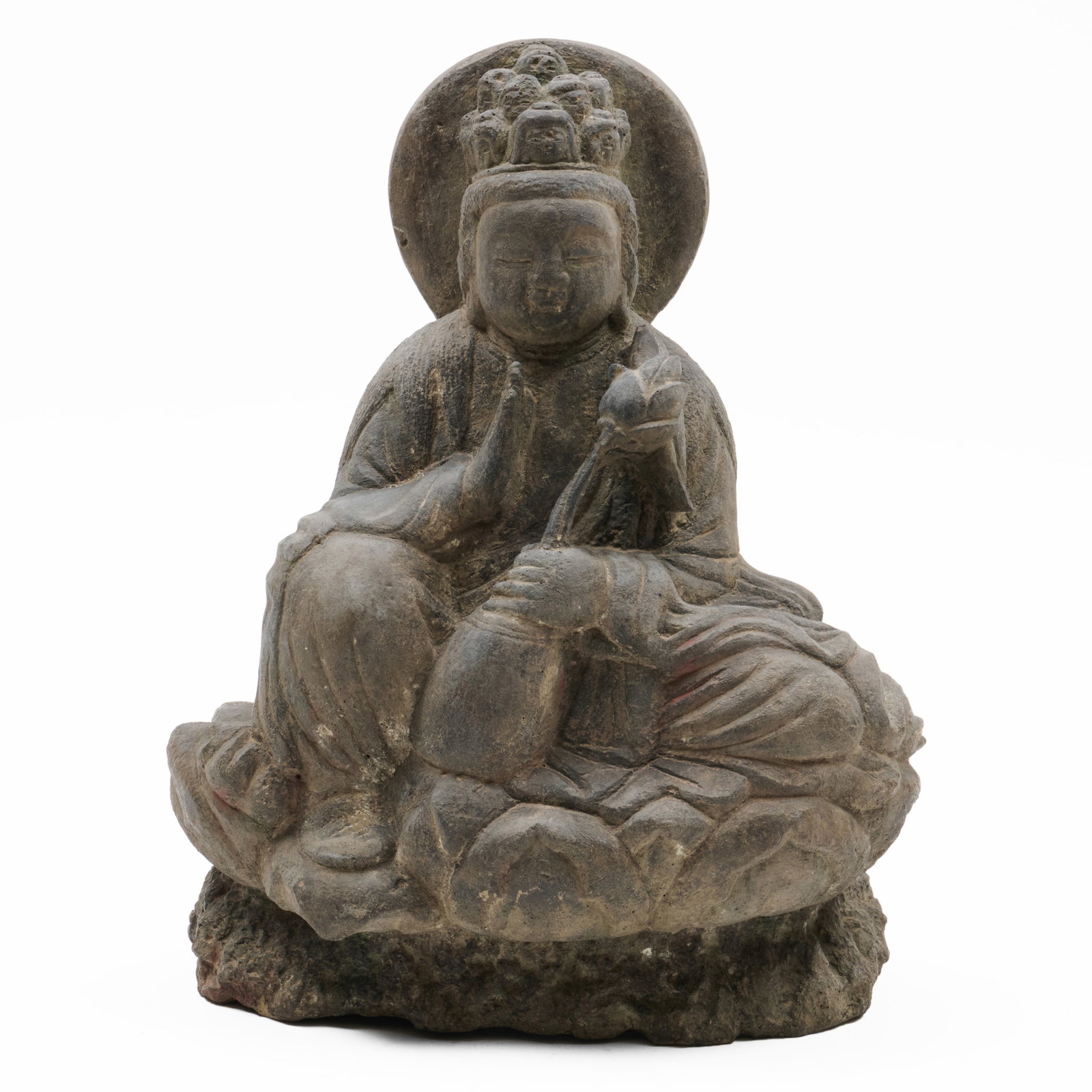 Chinese Carved Stove Figure of a Seated Buddha (1 of 8)