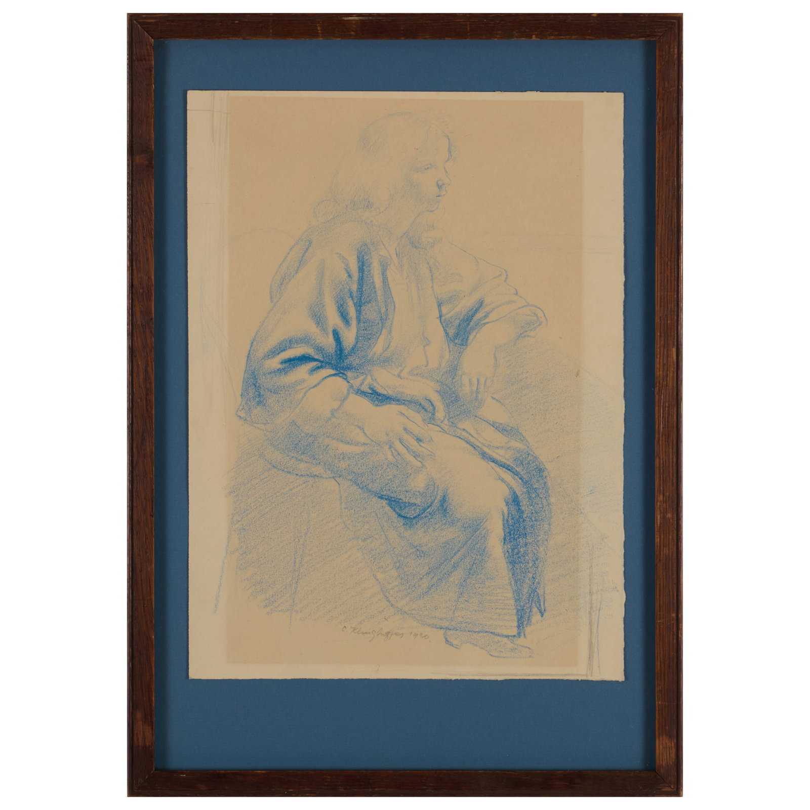 Clara Klinghoffer (1900-1970): Study of a Seated Woman (1 of 3)