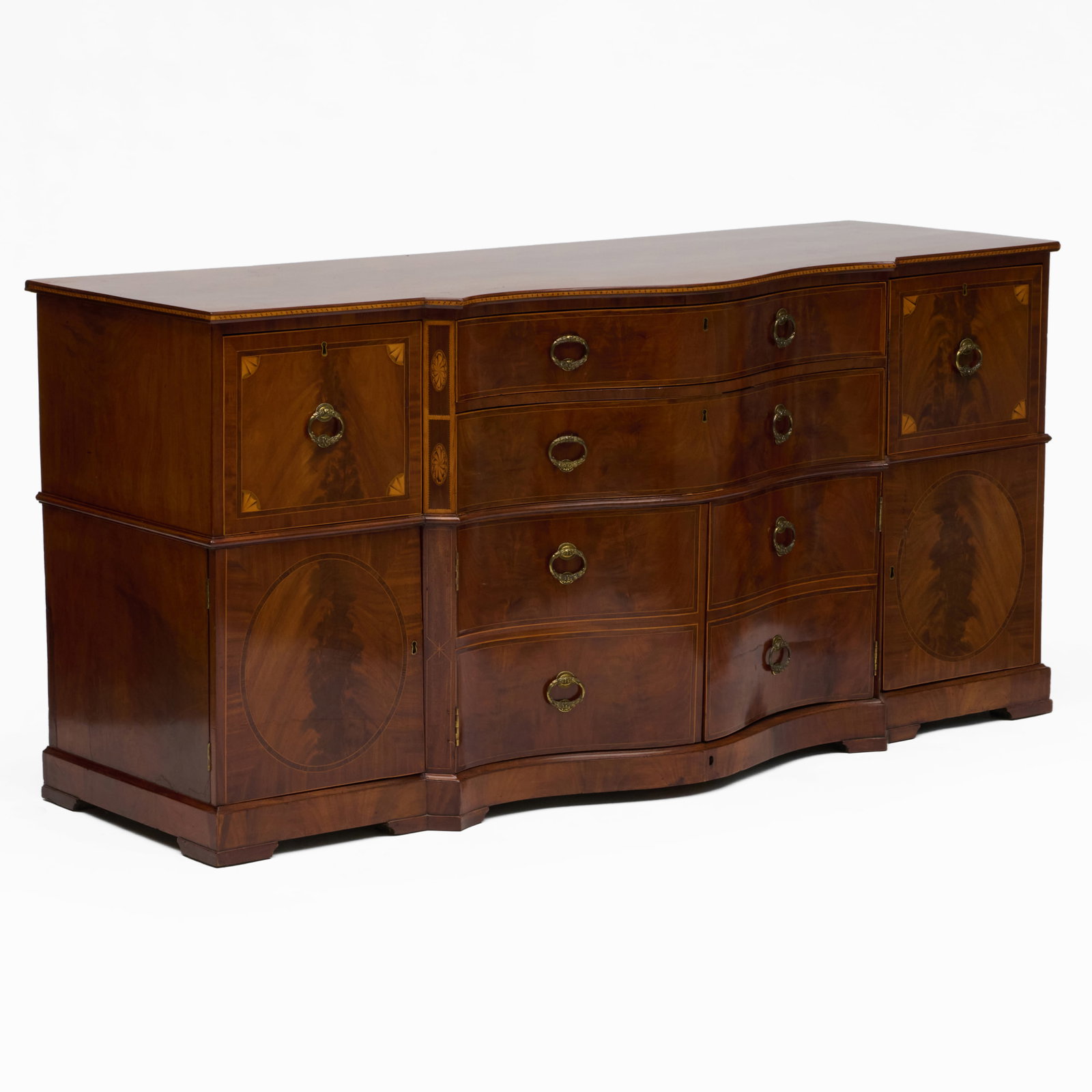 George III Inlaid Mahogany Sideboard (1 of 13)