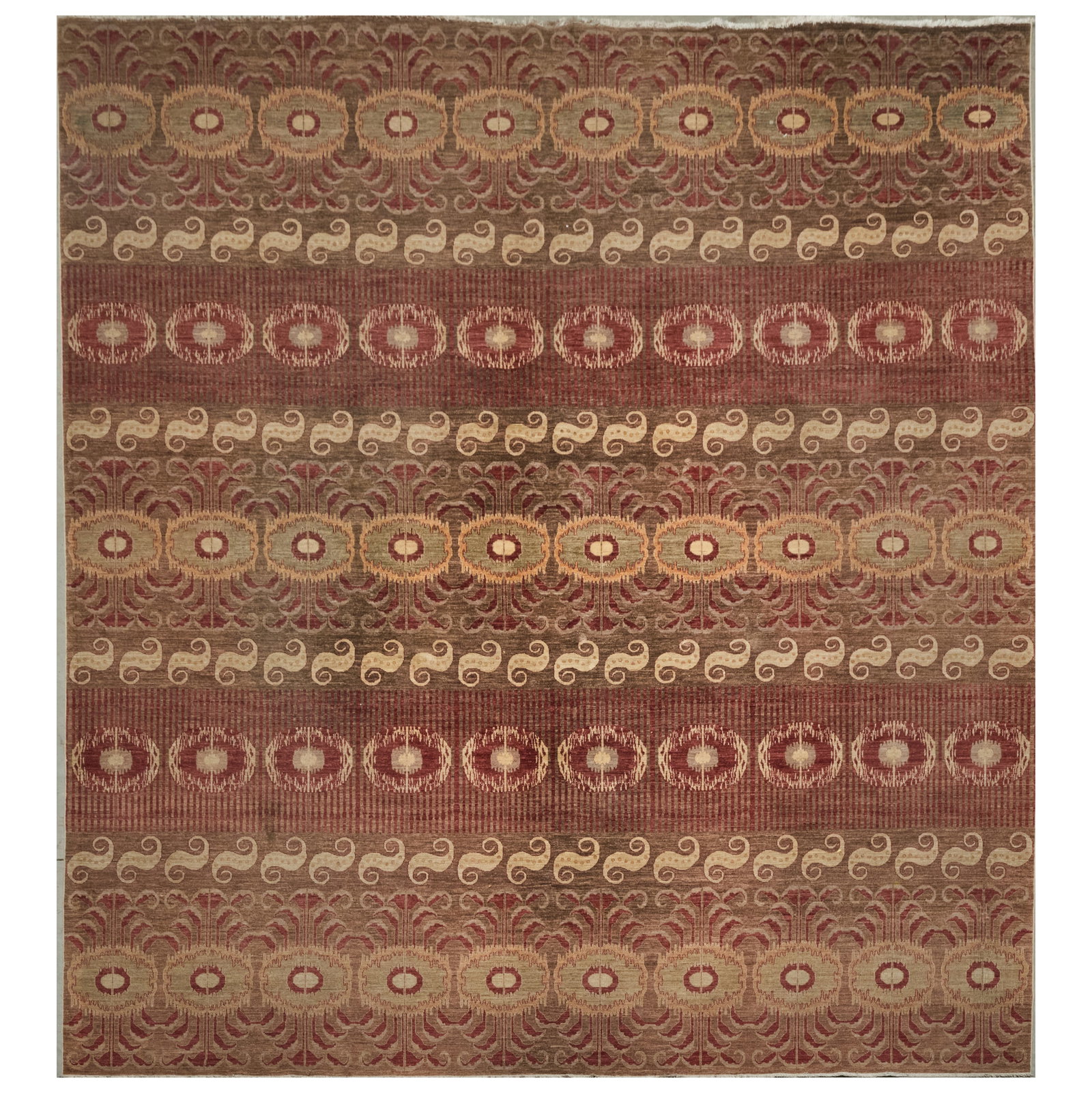 Modern Suzani Style Carpet: Modern Suzani Style Carpet 16 ft. x 13 ft. 1 in.