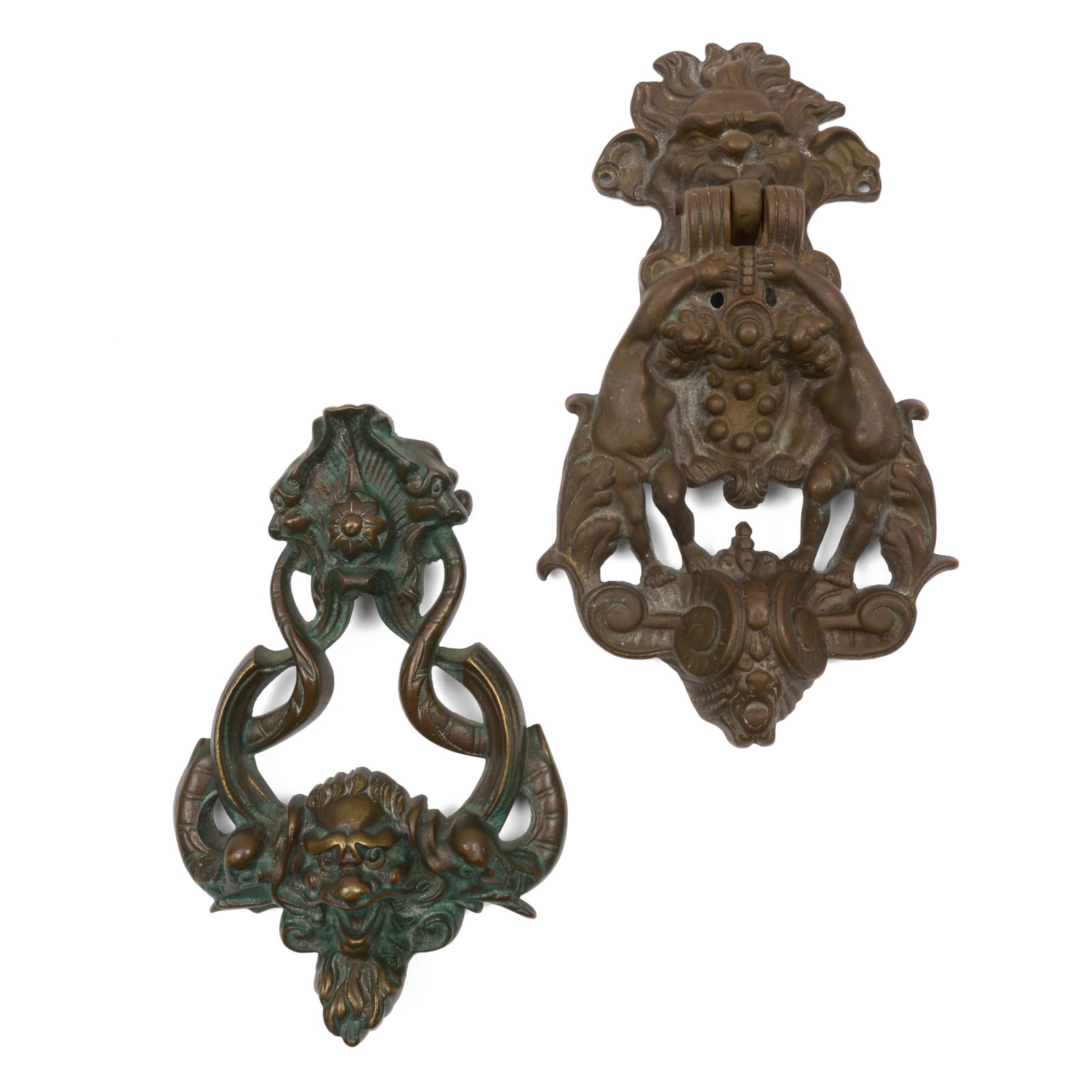 Two Renaissance Style Bronze Door Knockers (1 of 7)