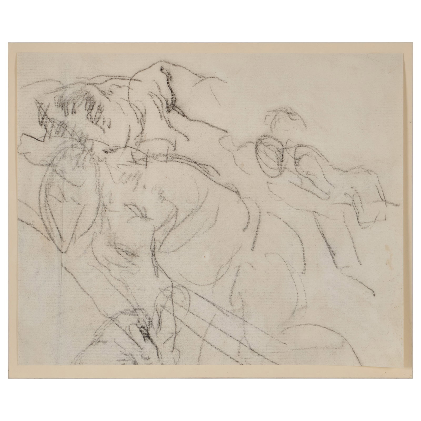 School of Jean-Francois Millet (1814-1875): Two Figures (1 of 4)