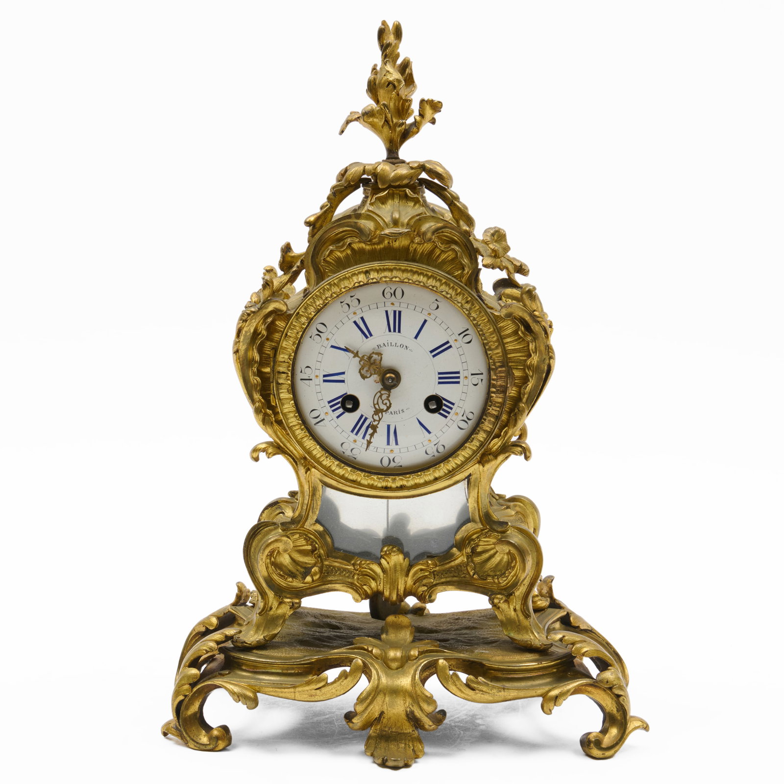 Louis XV Style Gilt-Bronze Mantel Clock (1 of 11)