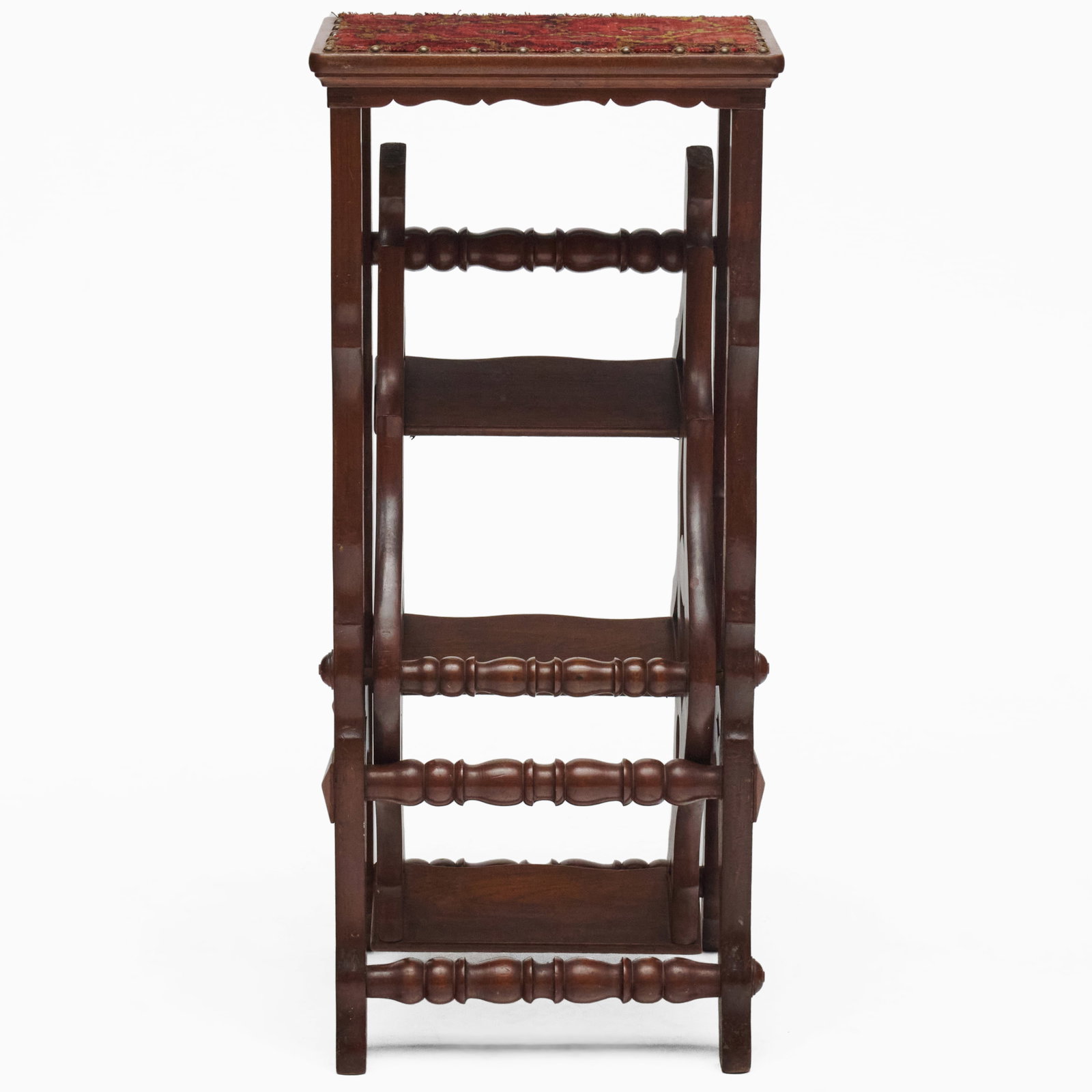Victorian Oak Metamorphic Library Steps - 2