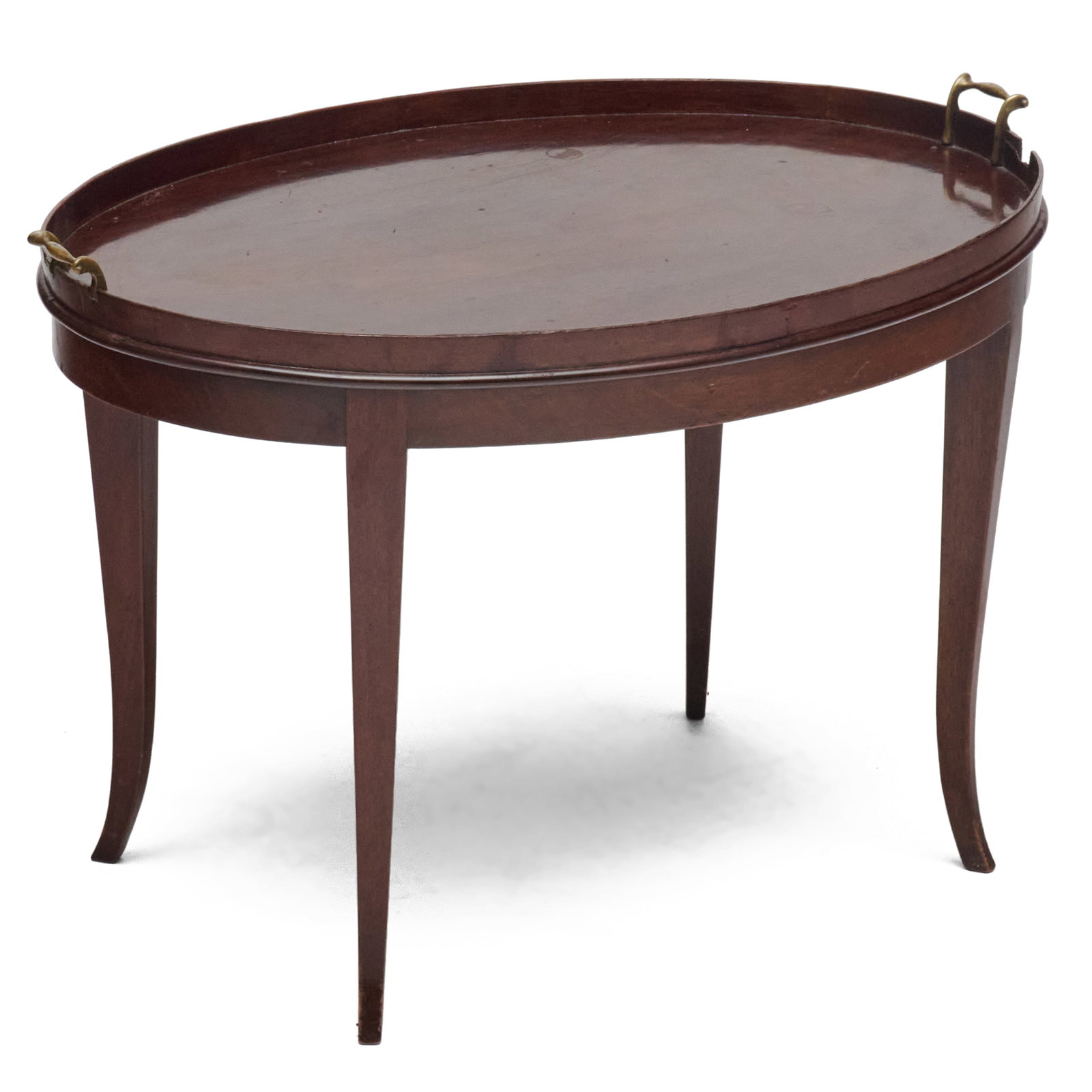 George III Style Mahogany Tray on Stand (1 of 10)