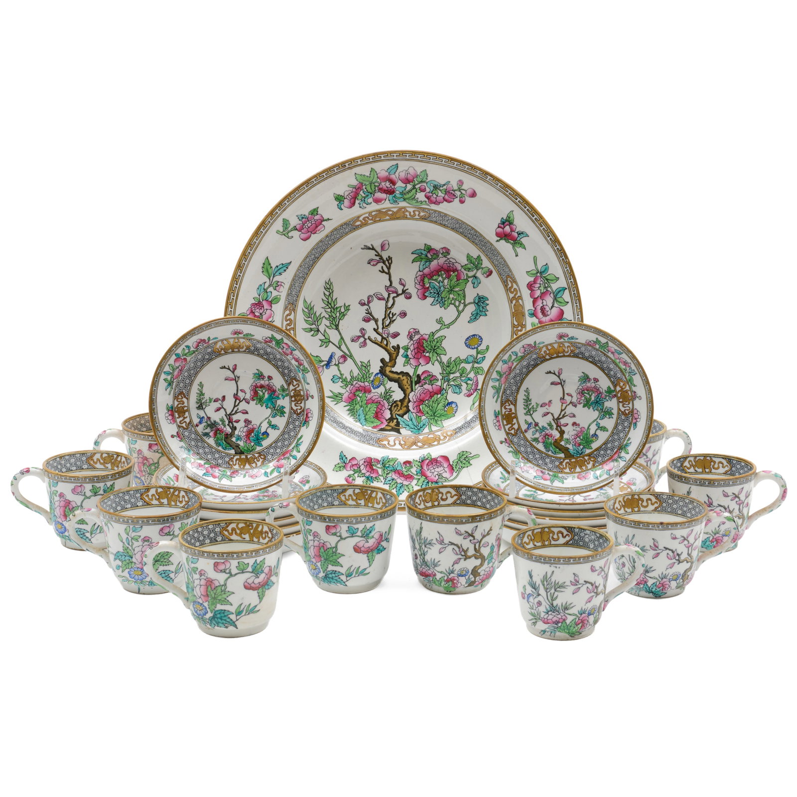 Minton Porcelain Part Tea Service in the 'Indian Tree' Pattern (1 of 19)