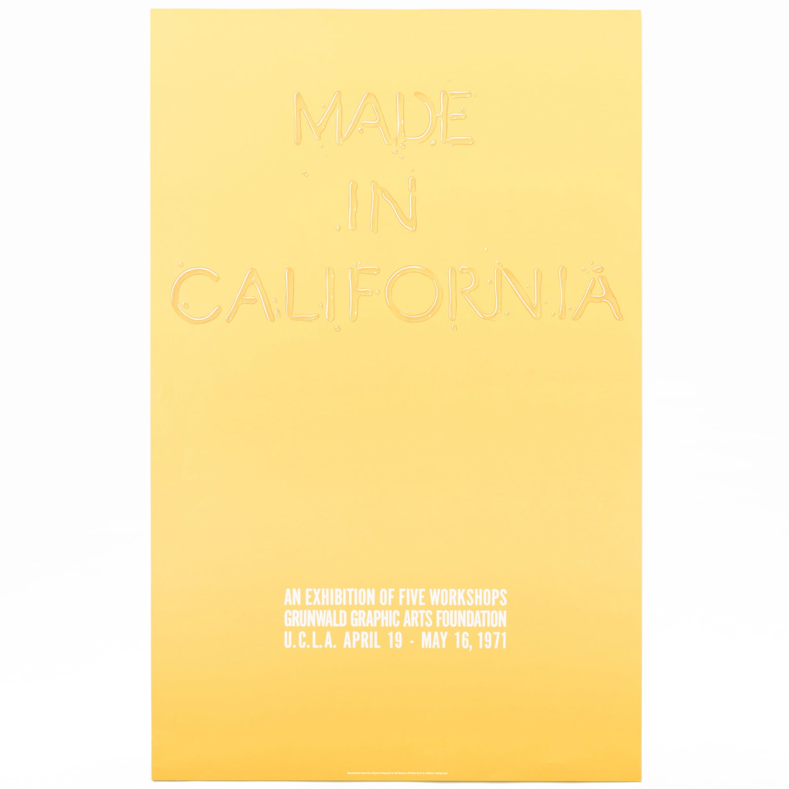 Ed Ruscha (b. 1937): Made in California (1 of 3)