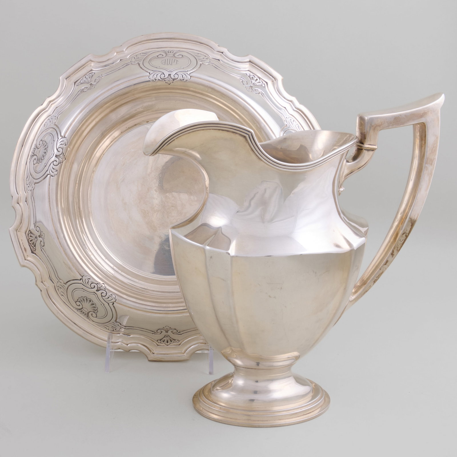 Tiffany & Co. Silver Bowl with Everted Rim and a Gorham Water Pitcher (1 of 14)