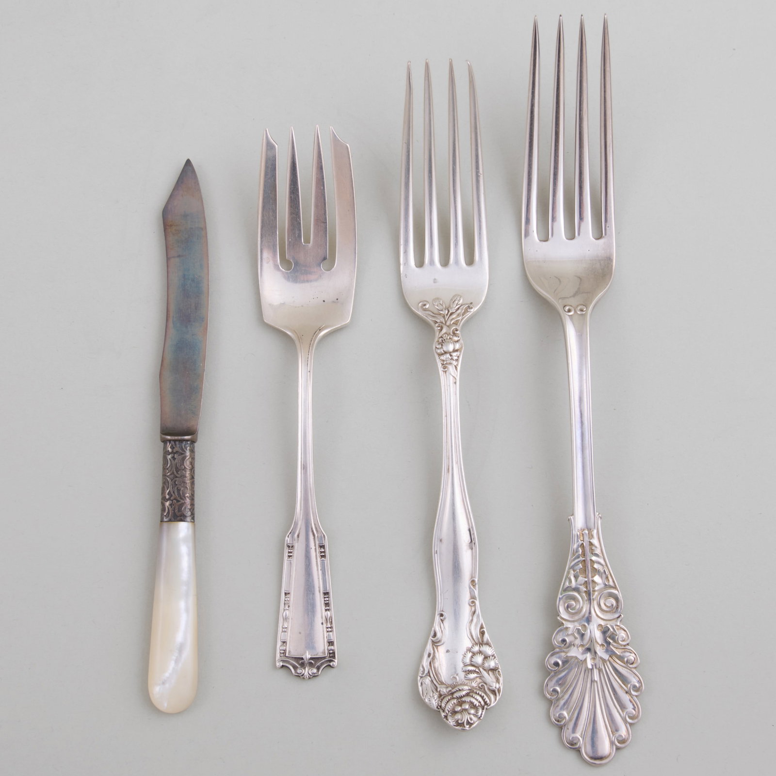 Group of Silver and Silver Plate Flatware (1 of 6)