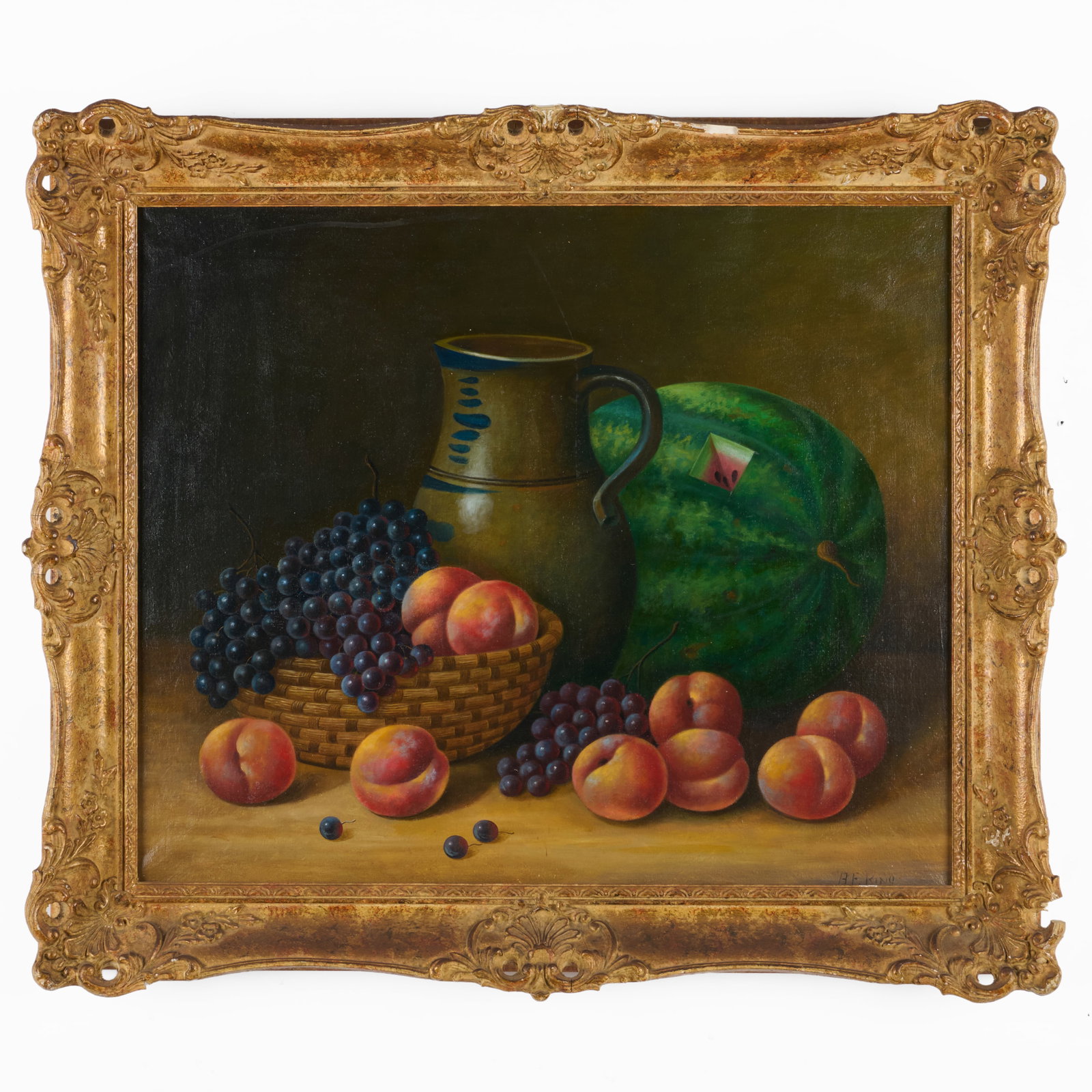 Albert Francis King (1854-1945): Still Life with Watermelon (1 of 4)
