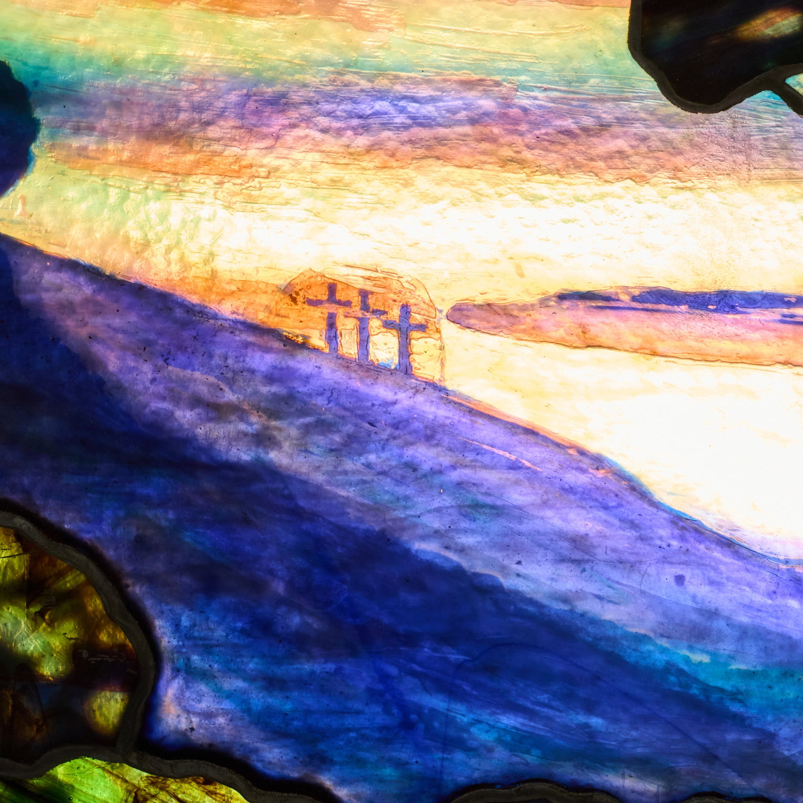 Tiffany Studios: The Nicoll Family Memorial 'Calvary' Leaded and Plated Glass Window for St. Thomas' - 14