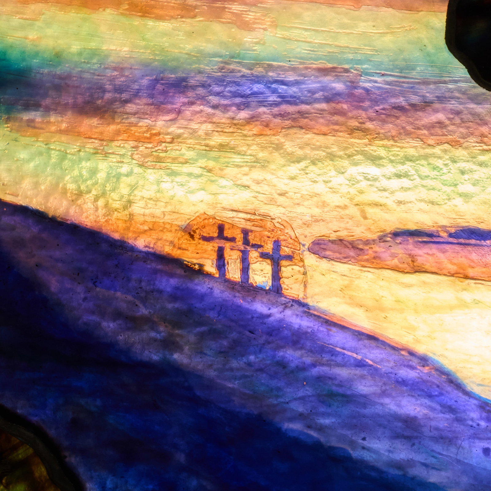 Tiffany Studios: The Nicoll Family Memorial 'Calvary' Leaded and Plated Glass Window for St. Thomas' - 15