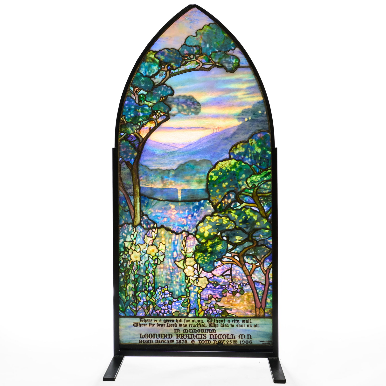 Tiffany Studios: The Nicoll Family Memorial 'Calvary' Leaded and Plated Glass Window for St. Thomas' (1 of 20)